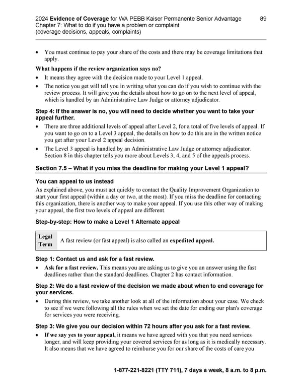 Kaiser Permanente NW Senior Advantage EOC (2024) - Page 127