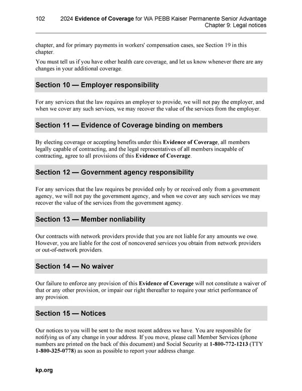 Kaiser Permanente NW Senior Advantage EOC (2024) - Page 140