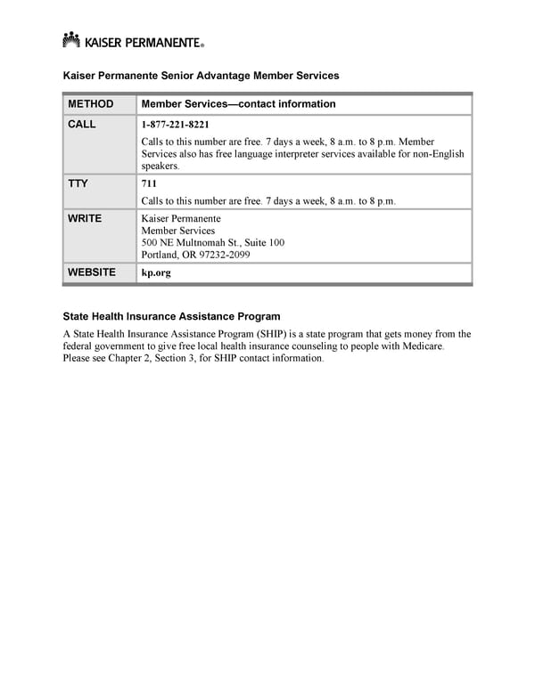 Kaiser Permanente NW Senior Advantage EOC (2024) - Page 151