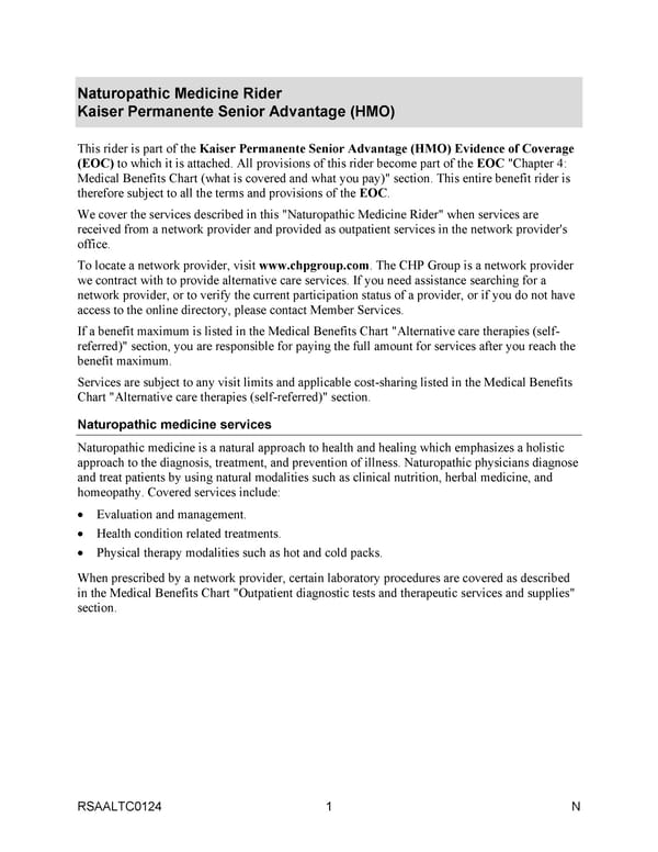 Kaiser Permanente NW Senior Advantage EOC (2024) - Page 158