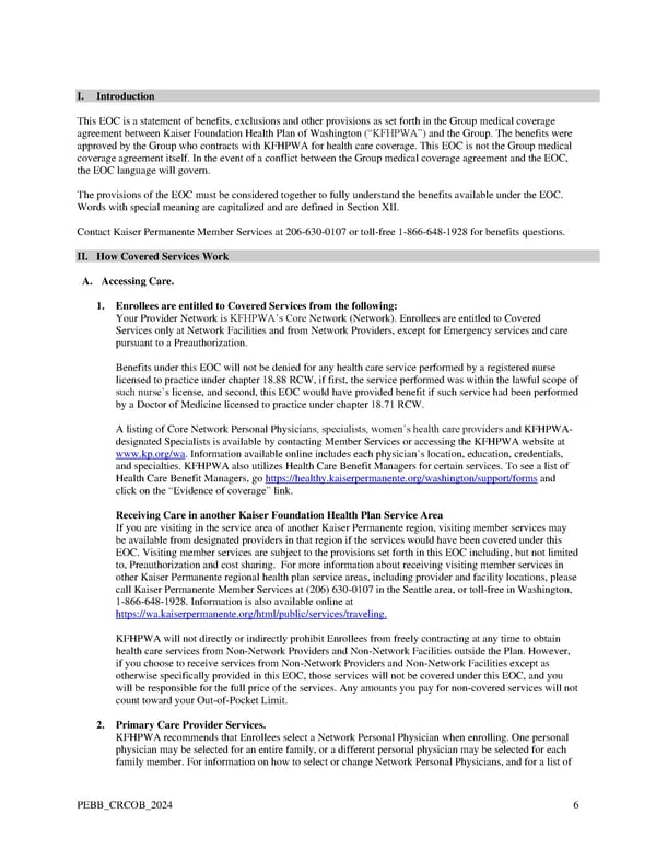 Kaiser Permanente WA Original Medicare EOC (2024) - Page 6