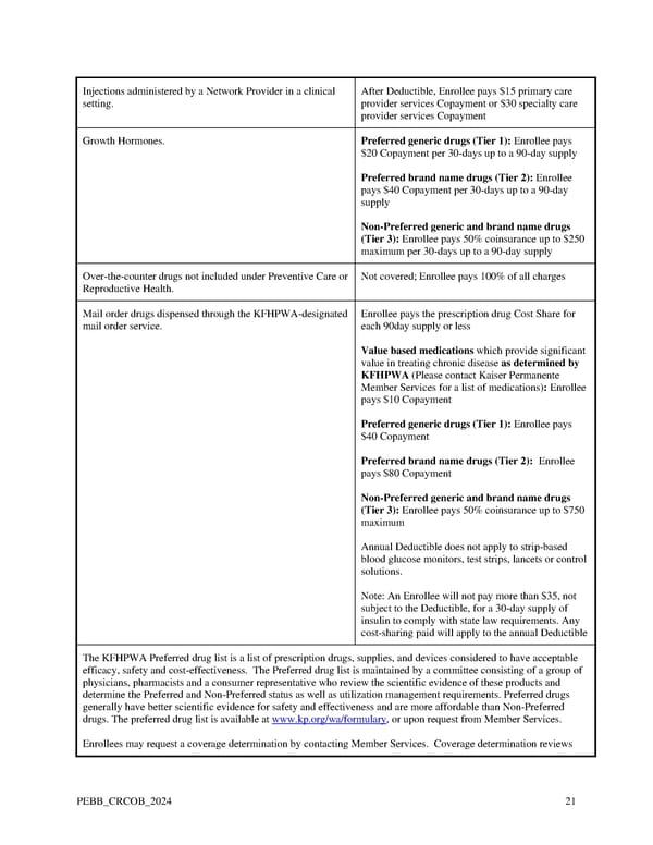 Kaiser Permanente WA Original Medicare EOC (2024) - Page 21