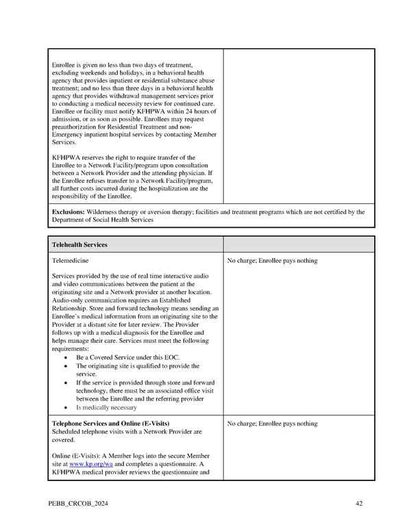 Kaiser Permanente WA Original Medicare EOC (2024) - Page 42