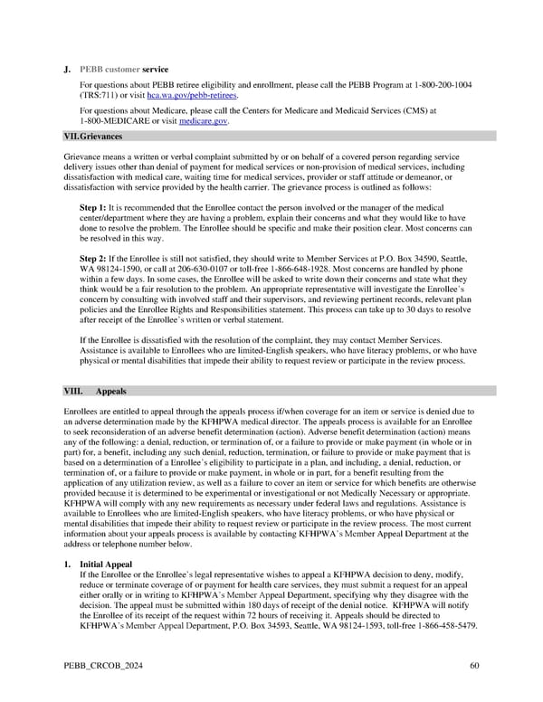 Kaiser Permanente WA Original Medicare EOC (2024) - Page 60
