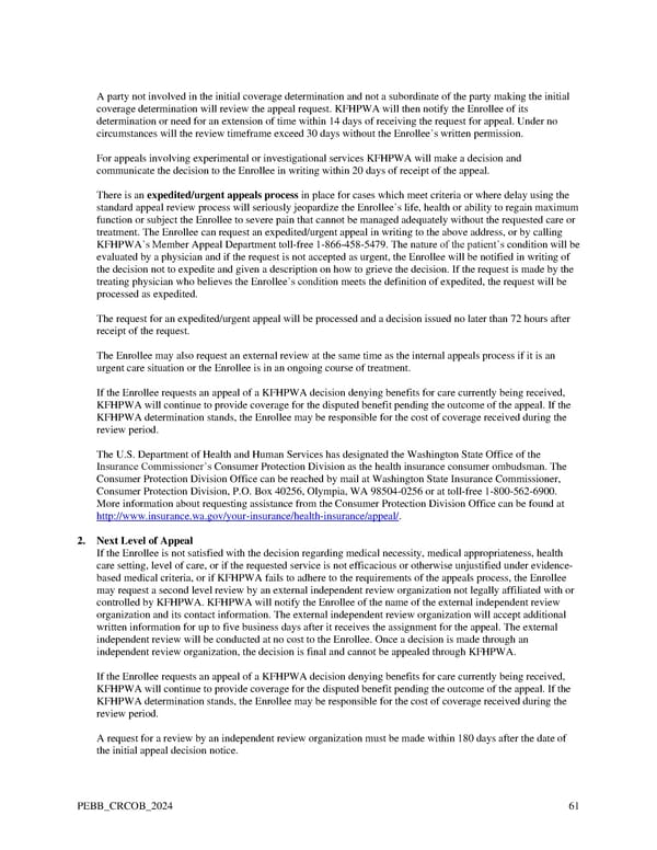 Kaiser Permanente WA Original Medicare EOC (2024) - Page 61