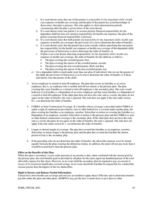 Kaiser Permanente WA Original Medicare EOC (2024) - Page 65