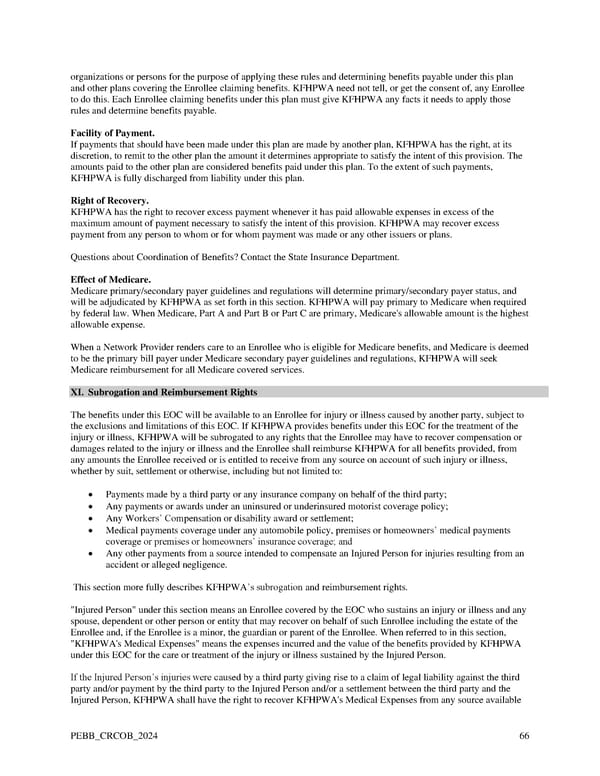 Kaiser Permanente WA Original Medicare EOC (2024) - Page 66