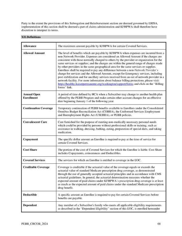 Kaiser Permanente WA Original Medicare EOC (2024) - Page 68