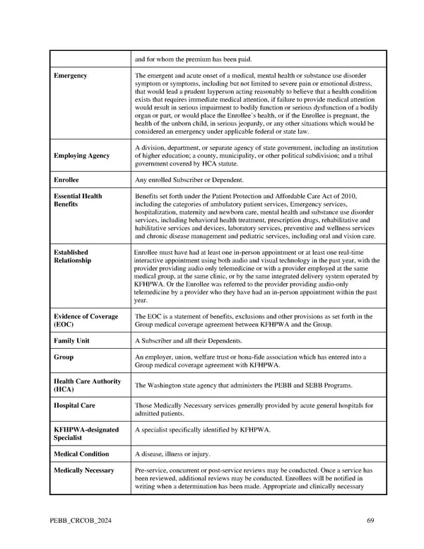 Kaiser Permanente WA Original Medicare EOC (2024) - Page 69