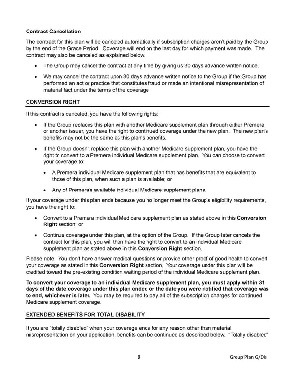 Plan G Certificate - Disability (2024) - Page 12