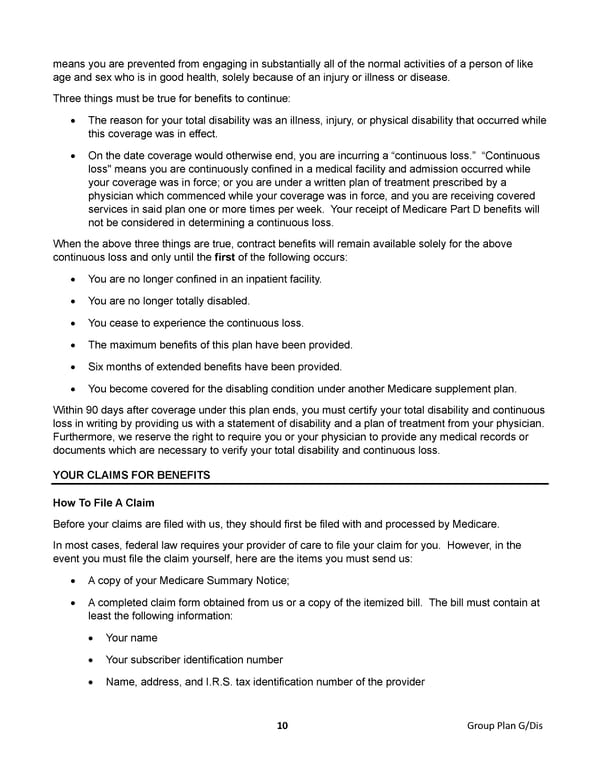 Plan G Certificate - Disability (2024) - Page 13