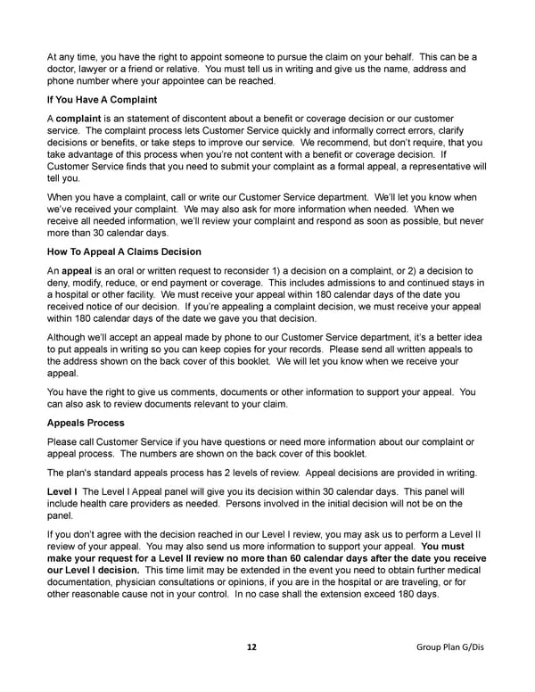 Plan G Certificate - Disability (2024) - Page 15