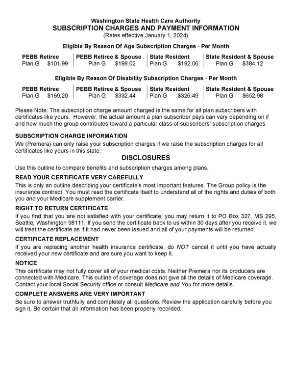 Outline of Supplemental Coverage (2024) - Page 2