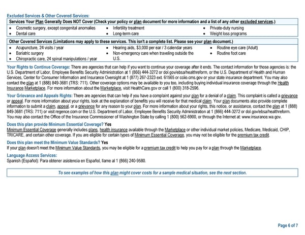 UMP Classic Medicare SBC (2024) - Page 6