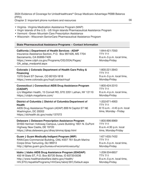 UnitedHealthcare PEBB Balance EOC (2024) - Page 62