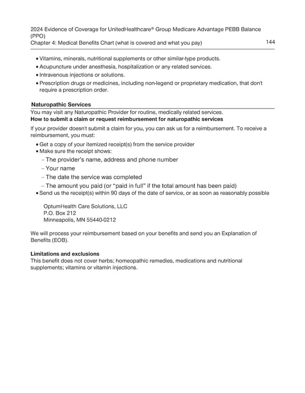 UnitedHealthcare PEBB Balance EOC (2024) - Page 150