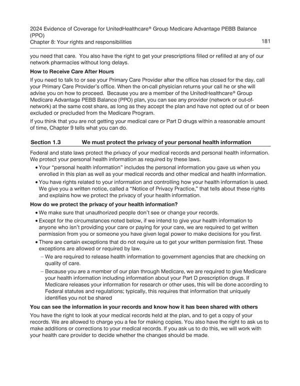 UnitedHealthcare PEBB Balance EOC (2024) - Page 187