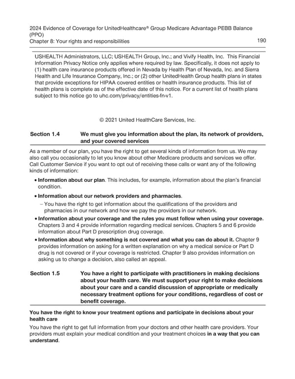 UnitedHealthcare PEBB Balance EOC (2024) - Page 196