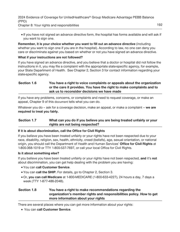 UnitedHealthcare PEBB Balance EOC (2024) - Page 198