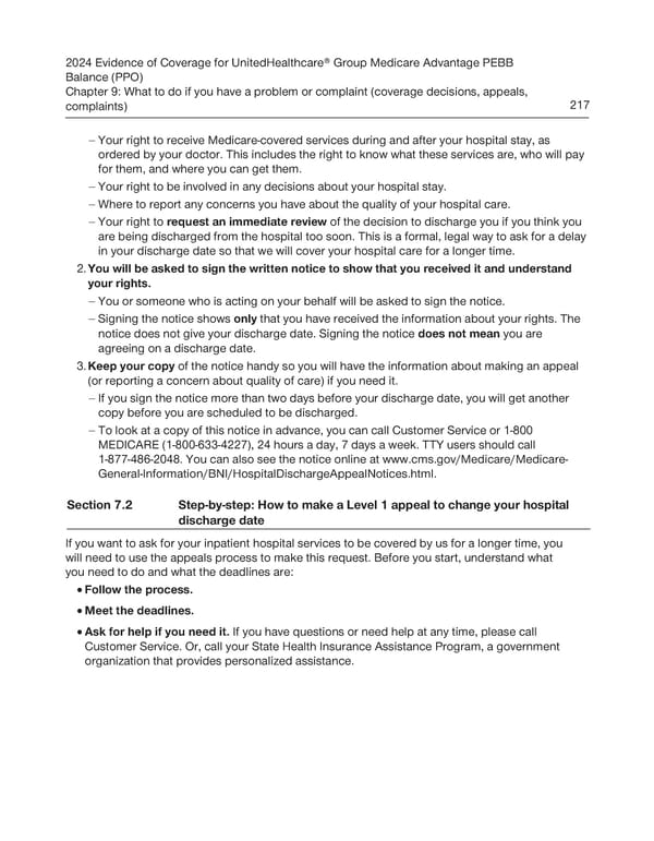 UnitedHealthcare PEBB Balance EOC (2024) - Page 223