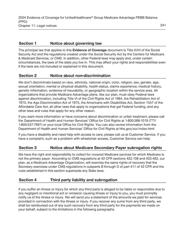 UnitedHealthcare PEBB Balance EOC (2024) - Page 247