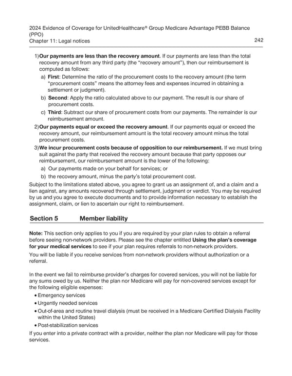 UnitedHealthcare PEBB Balance EOC (2024) - Page 248