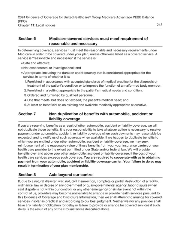 UnitedHealthcare PEBB Balance EOC (2024) - Page 249