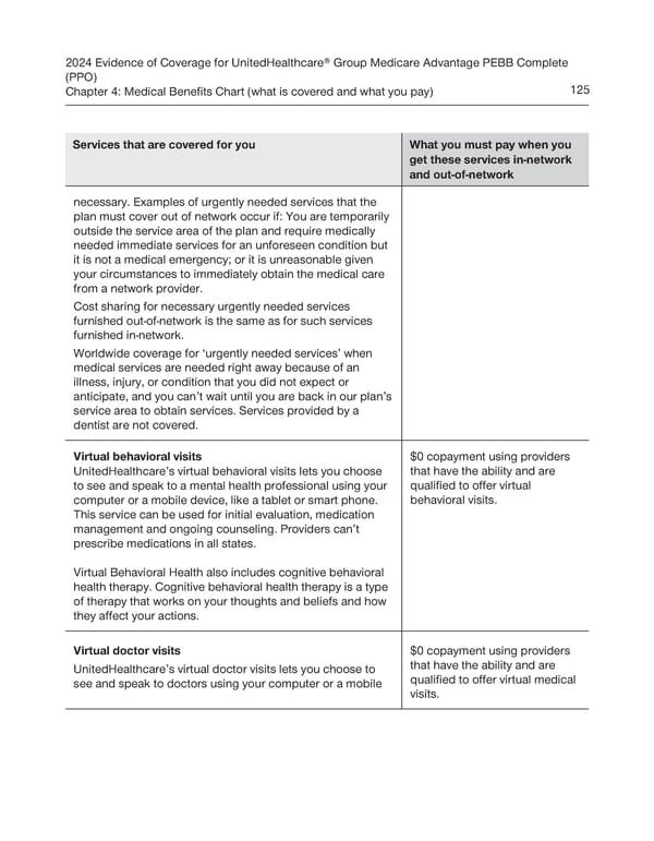 UnitedHealthcare PEBB Complete EOC (2024) - Page 131