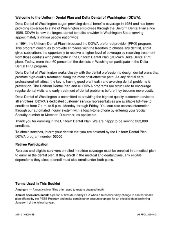 Uniform Dental Plan COC (2024) - Page 6