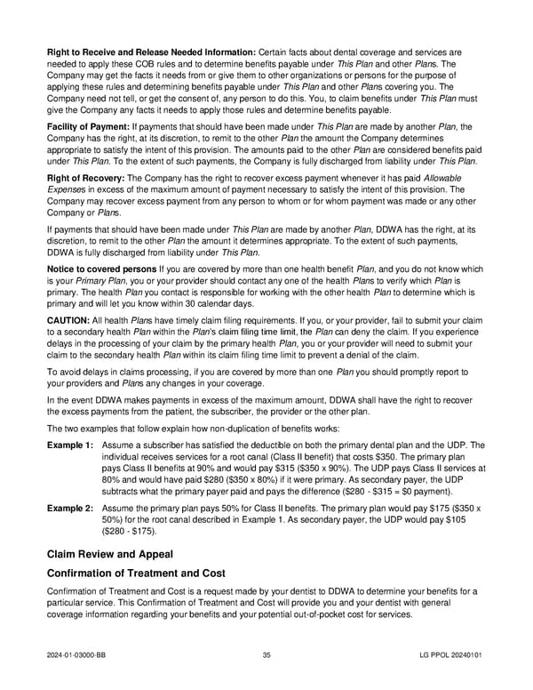 Uniform Dental Plan COC (2024) - Page 40