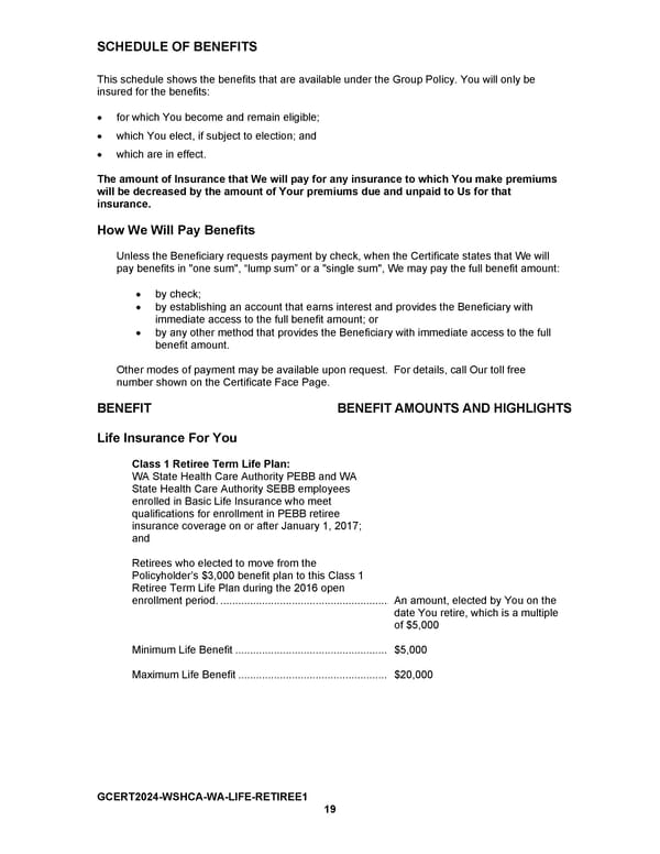 Certificate of Coverage - Page 21