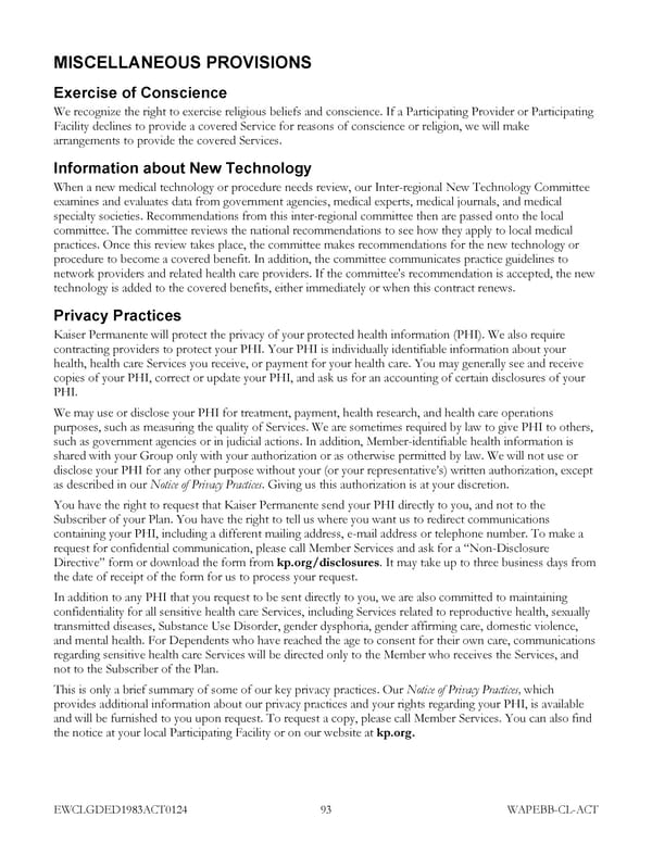 Kaiser Permanente NW Classic EOC (2024) - Page 100