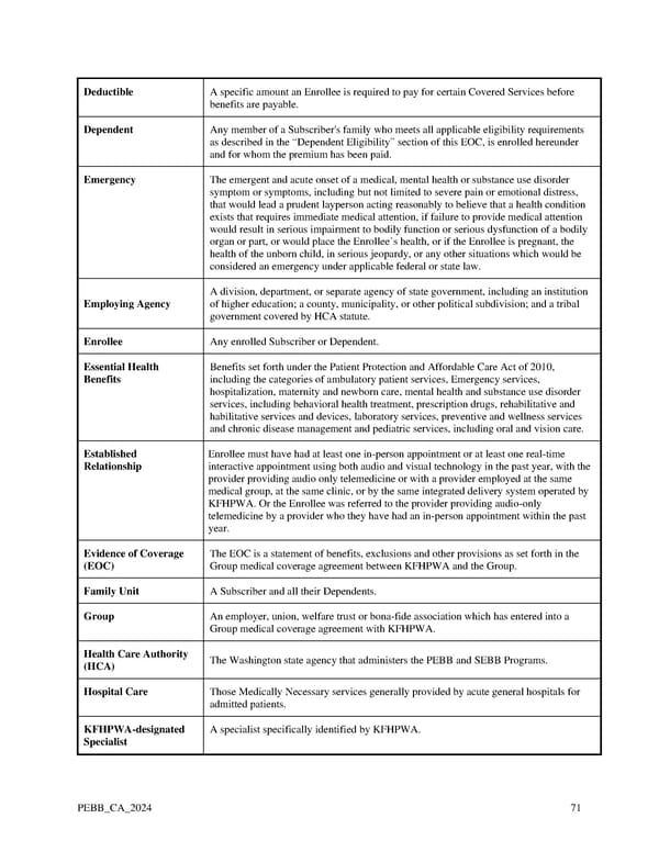 Kaiser Permanente WA Classic EOC (2024) - Page 71