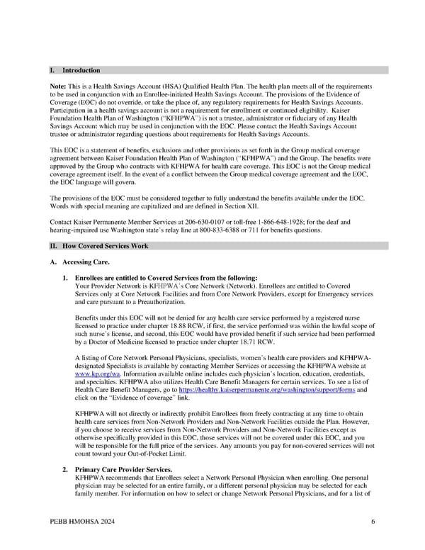 Kaiser Permanente WA CDHP EOC (2024) - Page 6