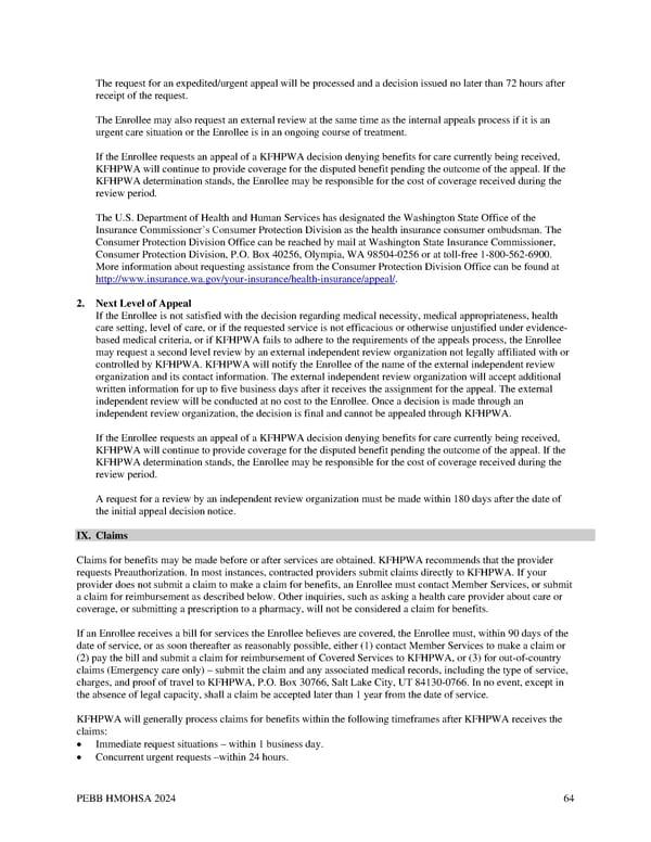 Kaiser Permanente WA CDHP EOC (2024) - Page 64