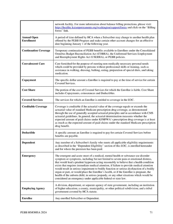 Kaiser Permanente WA CDHP EOC (2024) - Page 71