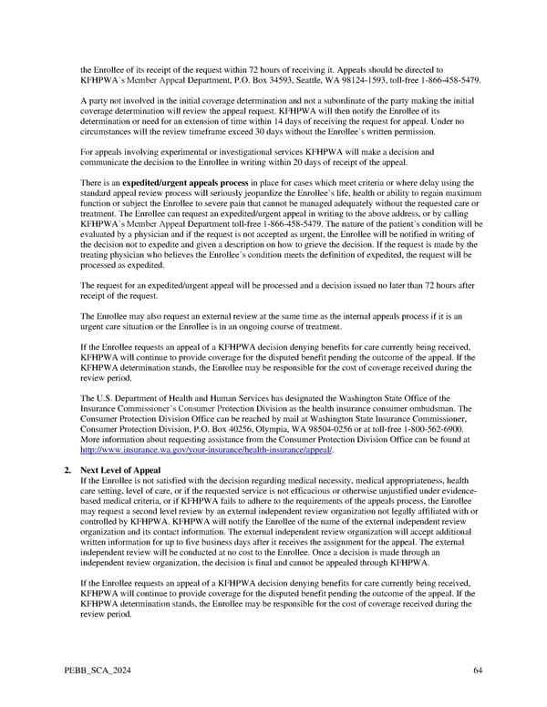 Kaiser Permanente WA SoundChoice EOC (2024) - Page 64