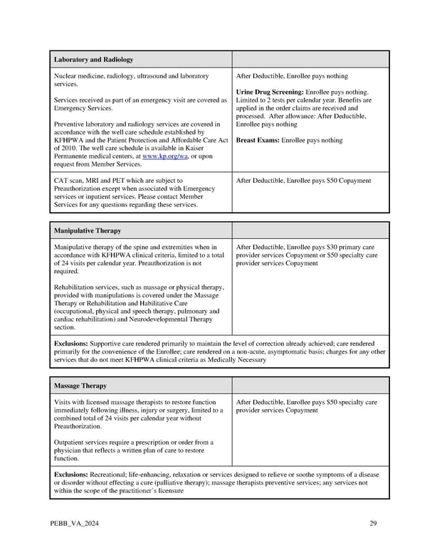 Kaiser Permanente WA Value EOC (2024) - Page 29