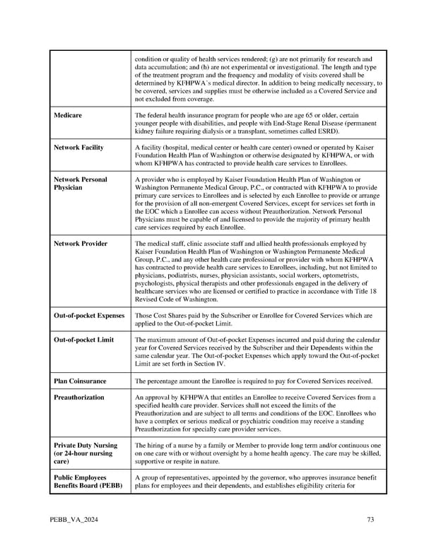 Kaiser Permanente WA Value EOC (2024) - Page 73