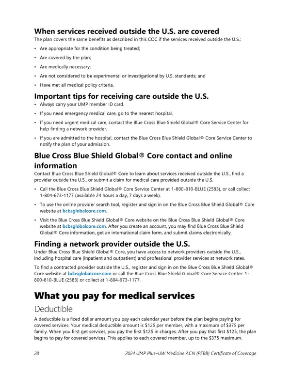 UMP Plus–UW Medicine Accountable Care Network (UW Medicine ACN) COC (2024) - Page 29