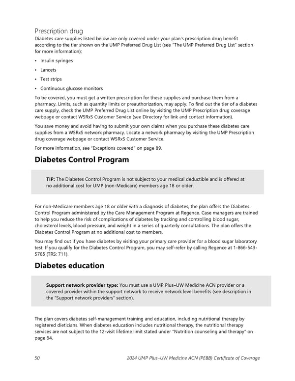 UMP Plus–UW Medicine Accountable Care Network (UW Medicine ACN) COC (2024) - Page 51