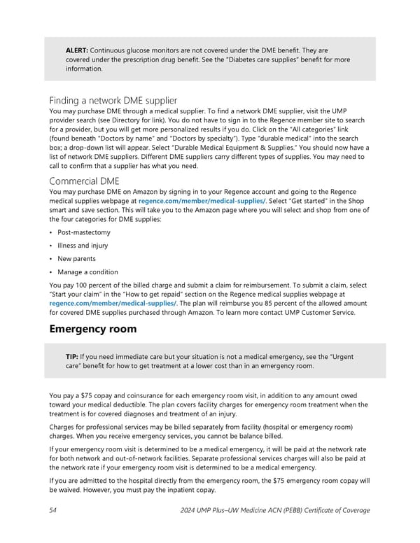 UMP Plus–UW Medicine Accountable Care Network (UW Medicine ACN) COC (2024) - Page 55