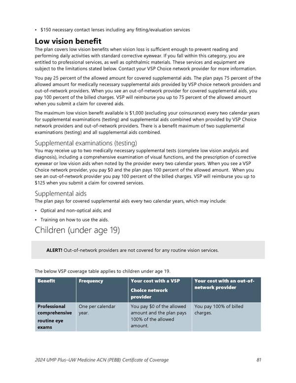 UMP Plus–UW Medicine Accountable Care Network (UW Medicine ACN) COC (2024) - Page 82