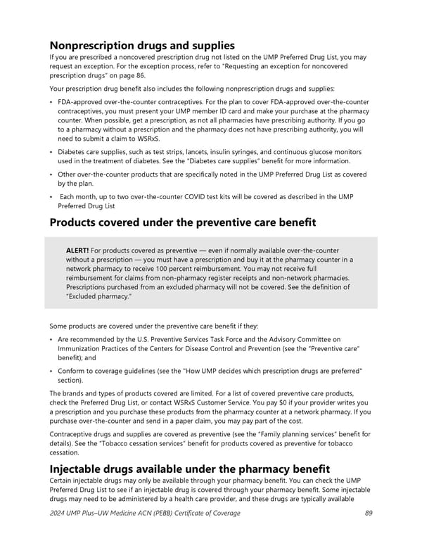 UMP Plus–UW Medicine Accountable Care Network (UW Medicine ACN) COC (2024) - Page 90