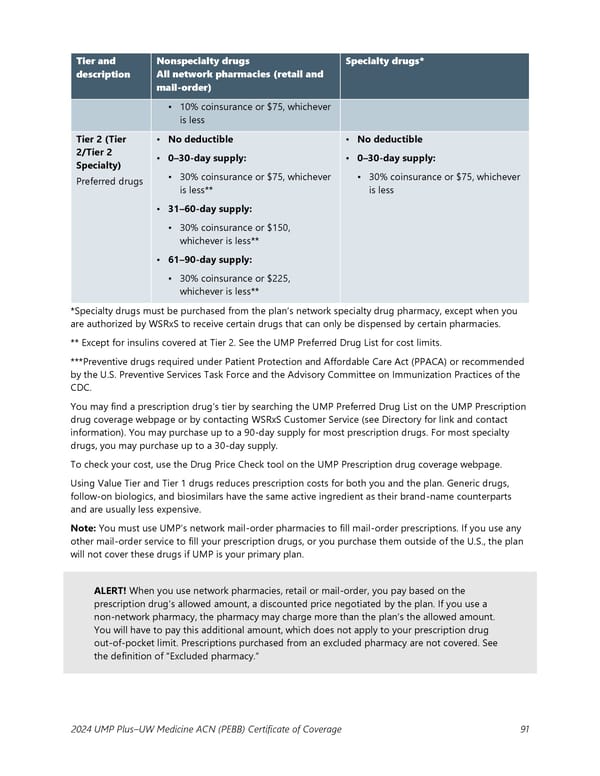 UMP Plus–UW Medicine Accountable Care Network (UW Medicine ACN) COC (2024) - Page 92