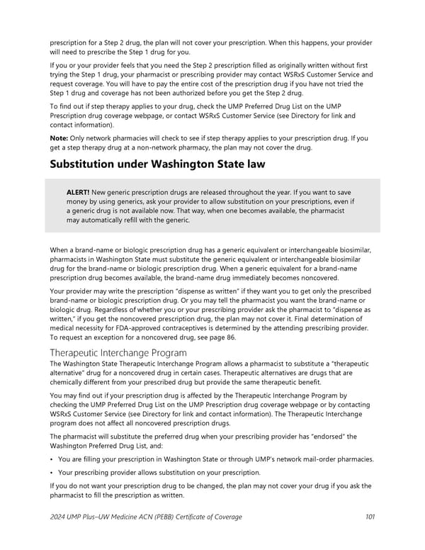 UMP Plus–UW Medicine Accountable Care Network (UW Medicine ACN) COC (2024) - Page 102