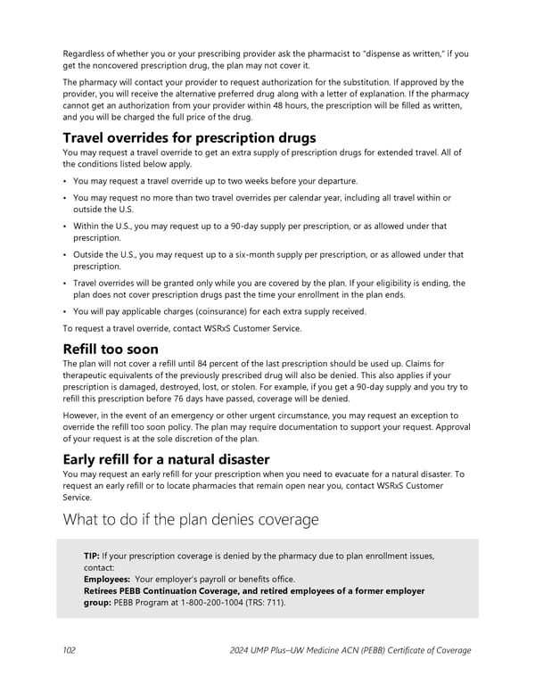 UMP Plus–UW Medicine Accountable Care Network (UW Medicine ACN) COC (2024) - Page 103