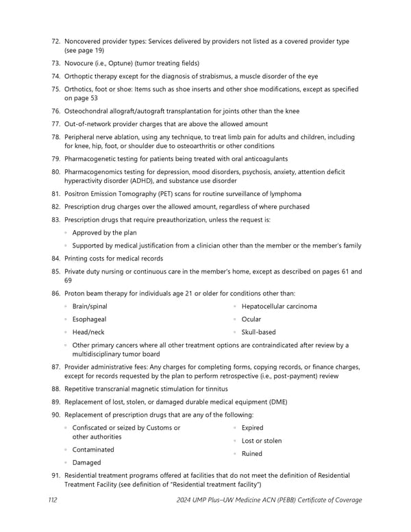 UMP Plus–UW Medicine Accountable Care Network (UW Medicine ACN) COC (2024) - Page 113