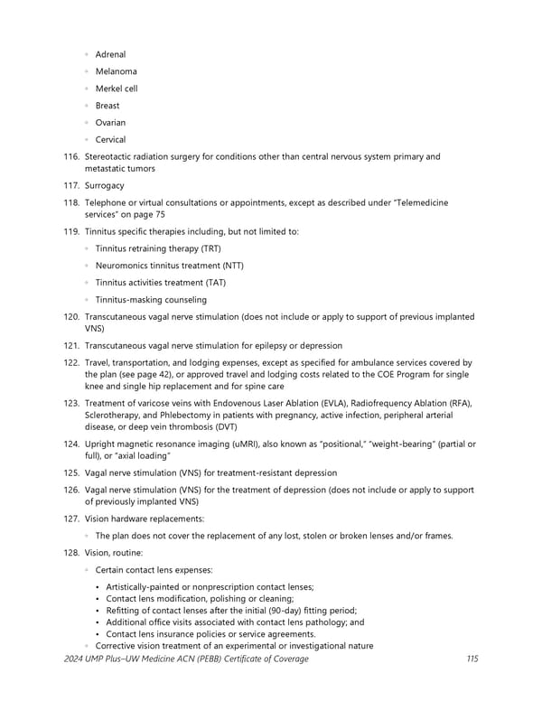 UMP Plus–UW Medicine Accountable Care Network (UW Medicine ACN) COC (2024) - Page 116