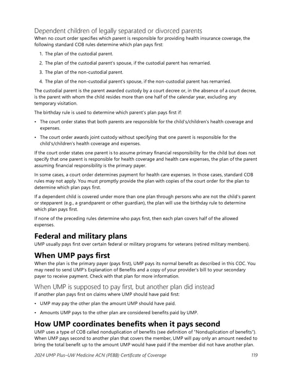 UMP Plus–UW Medicine Accountable Care Network (UW Medicine ACN) COC (2024) - Page 120